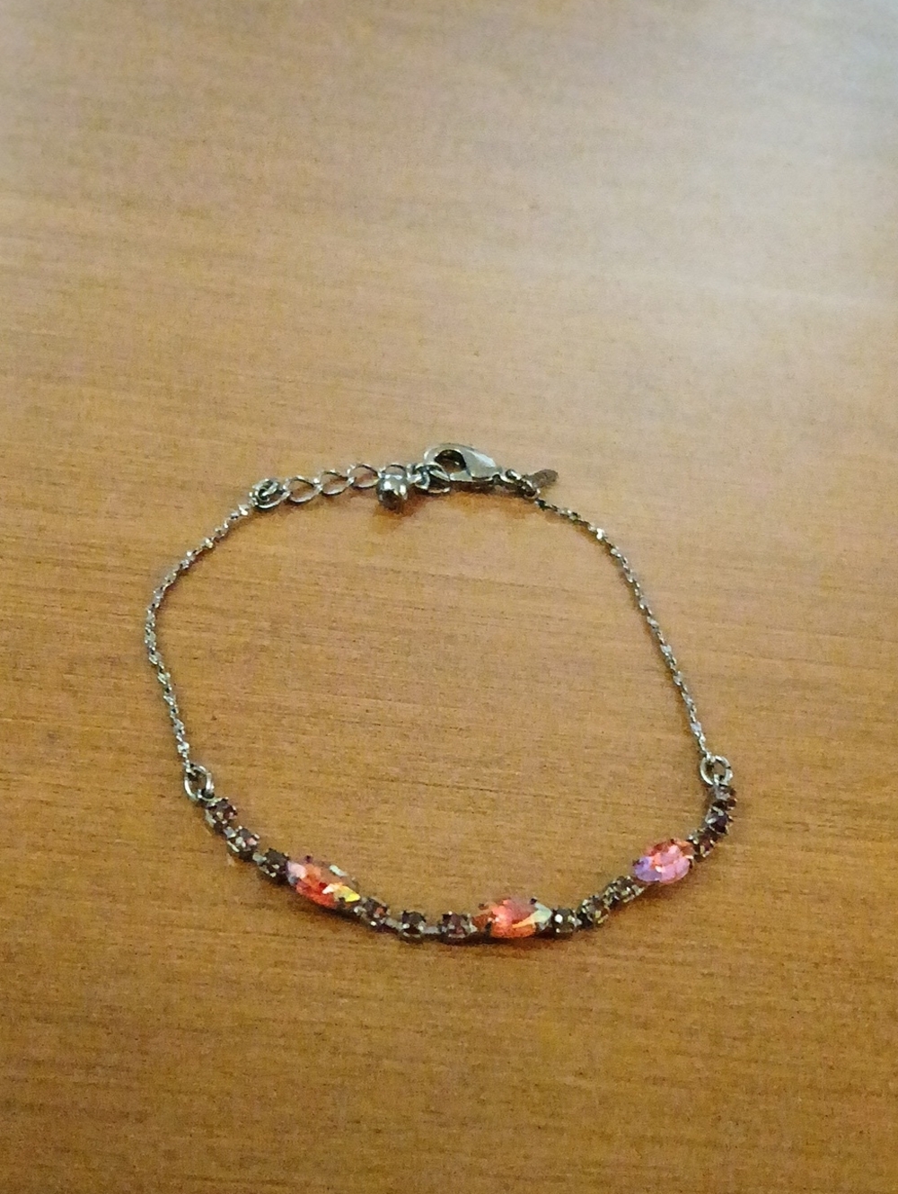 Delicate Fiery Red Gemstone Bracelet - Women's Jewelry Delicate Beautiful